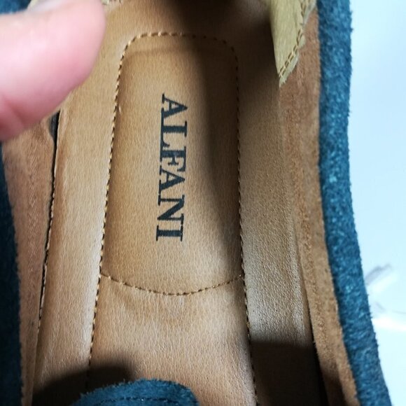 Alfani Blue Leather Driving Moccasins Size 7 main image 6